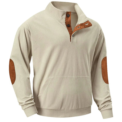Sudadera Hombre Cuello Alto Cómoda con Bolsillos