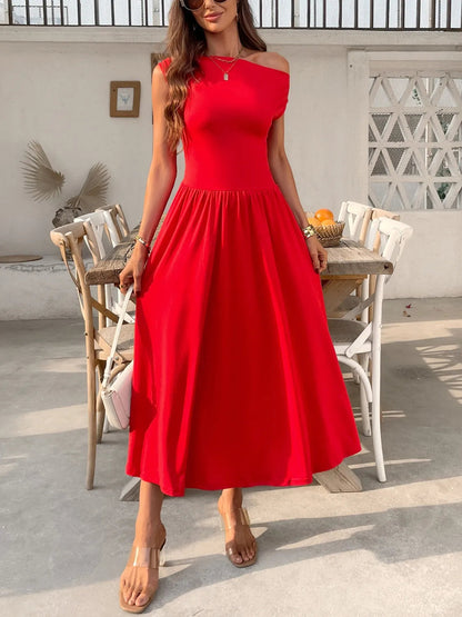 Vestido Asimétrico Elegante Mujer - Vestiria