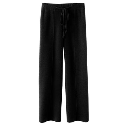 Pantalón Mujer Punto Suave Cálido