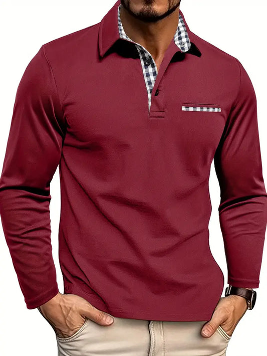 Polo Hombre Manga Larga Clásico y Cálido - Vestiria
