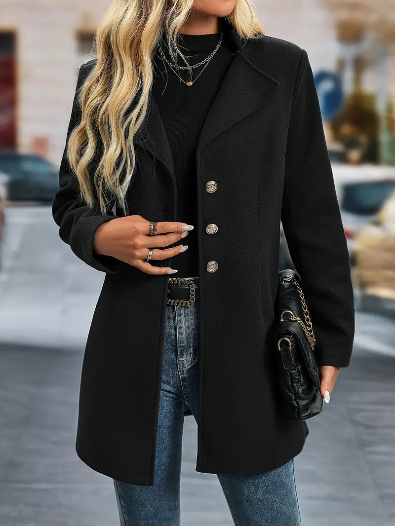 Abrigo Mujer Invierno Lana Cálido - Vestiria