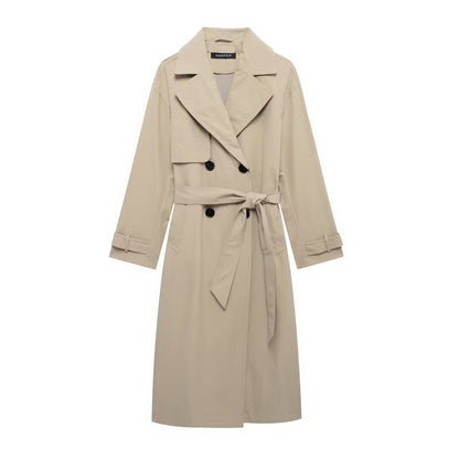 Abrigo Trench Elegante Mujer Clásico