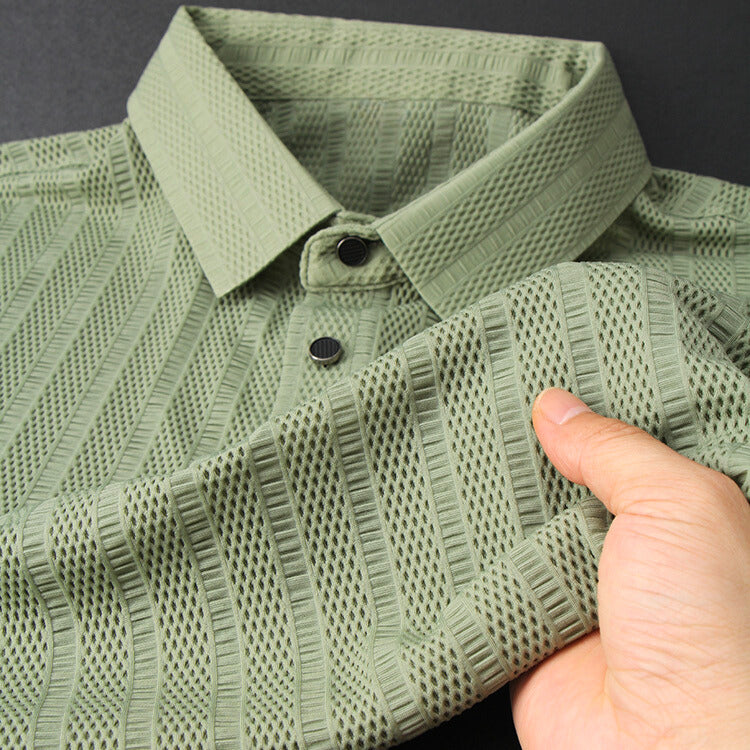 Polo Hombre Seda Elegante