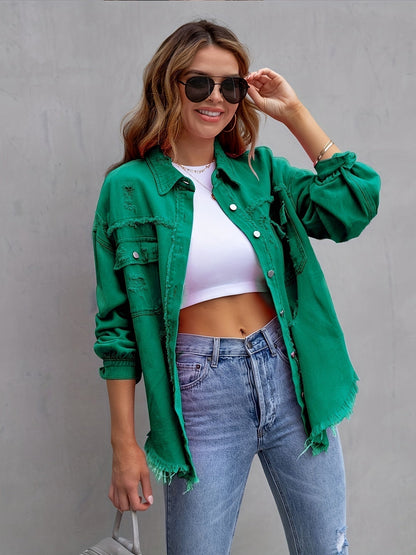 Chaqueta Vaquera Amplia Mujer
