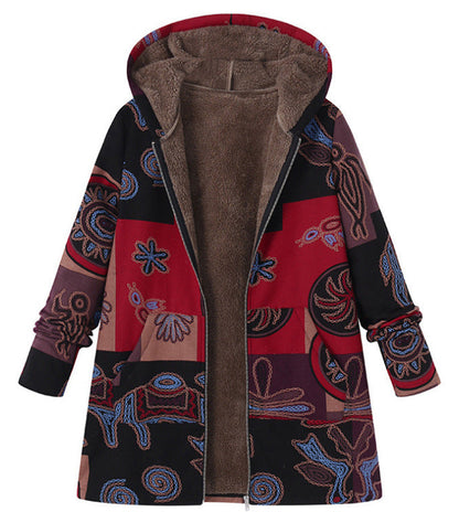 Chaquetón Mujer Estampado Cálido Invierno