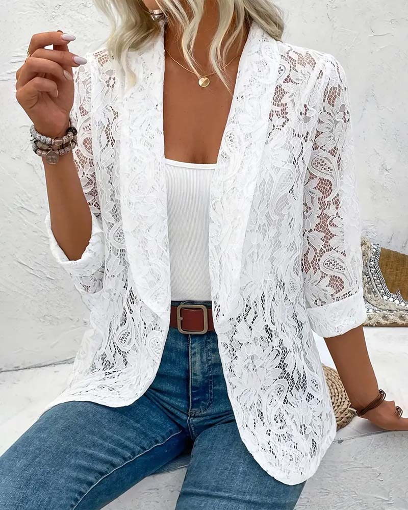 Chaqueta Clásica Botones Sencillos