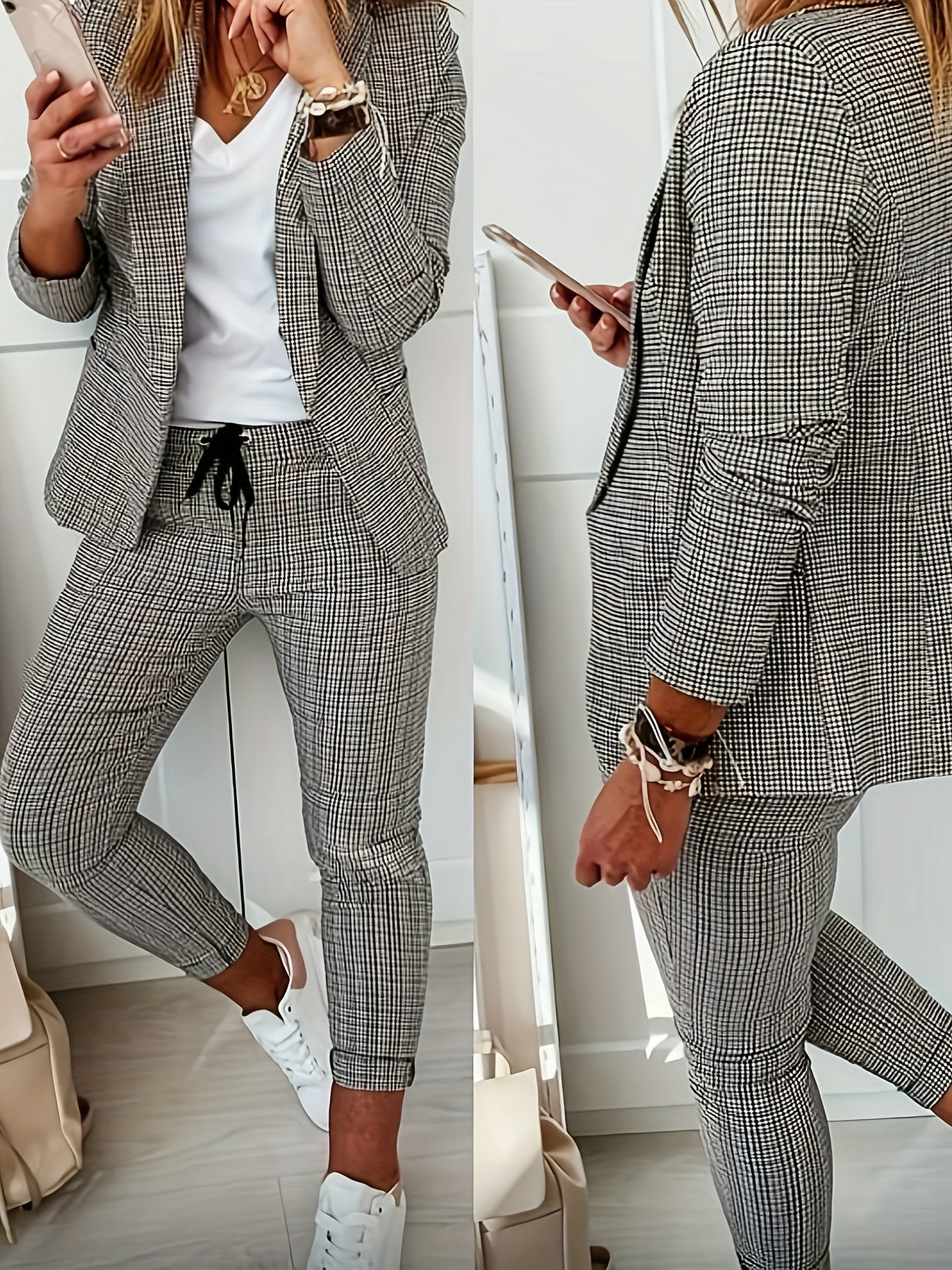 Traje de dos piezas femenino elegante ROZA - Vestiria