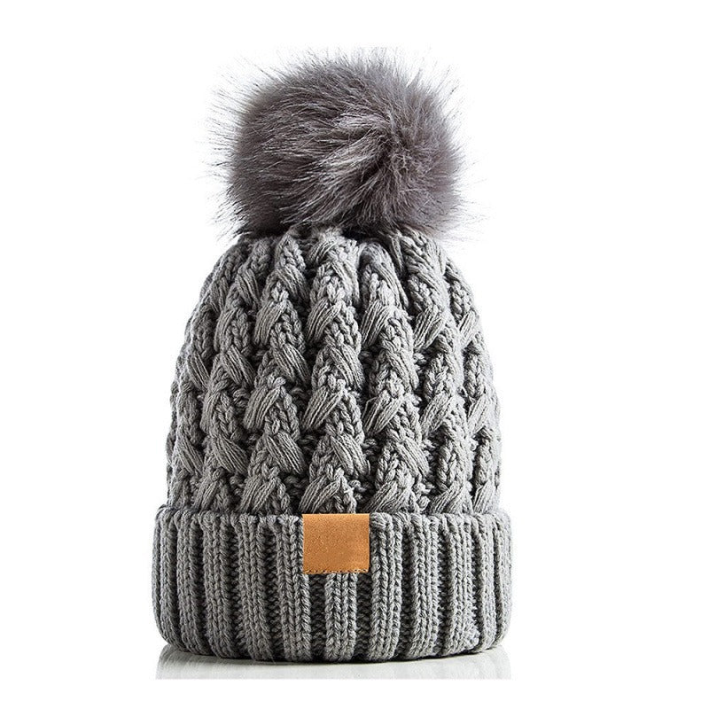 Gorro Punto Invierno Unisex con Pompón Acogedor
