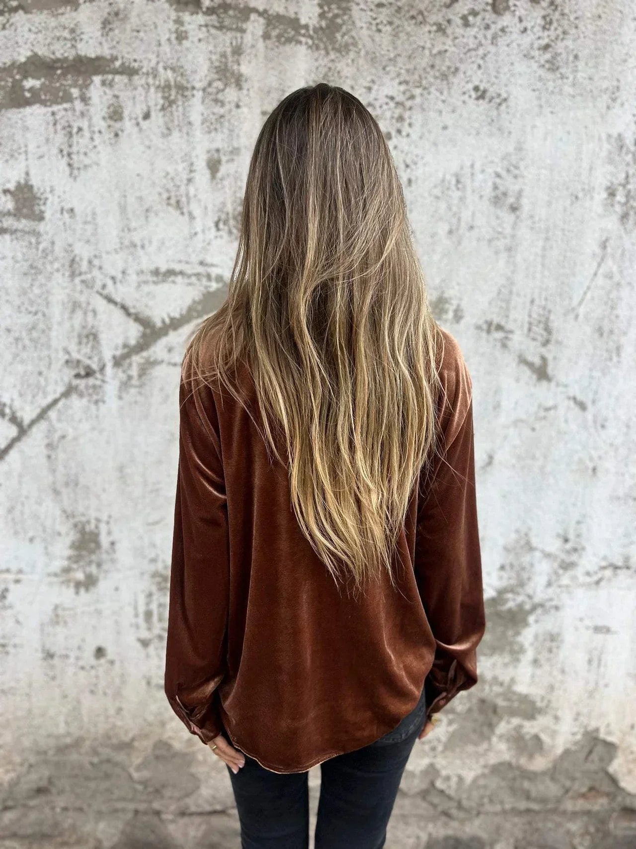 Camisa Terciopelo Lujosa Mujer - Vestiria