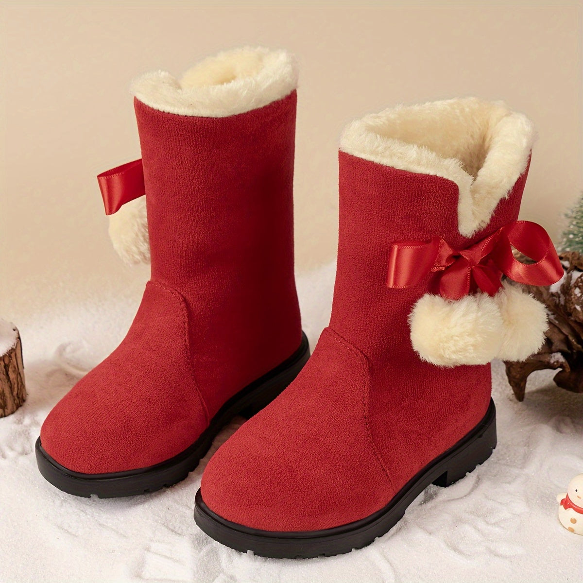 Botas Nieve Niña Felpa Suave Impermeables