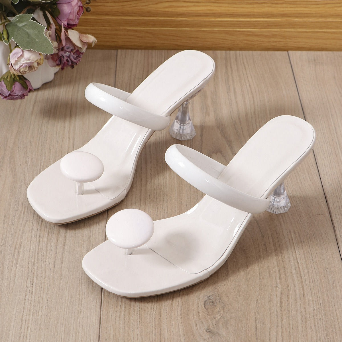 Sandalias Mujer Tacón Alto Elegantes Minimalistas
