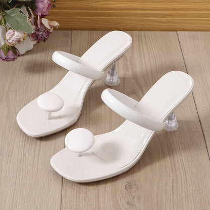 Sandalias Mujer Tacón Alto Elegantes Minimalistas