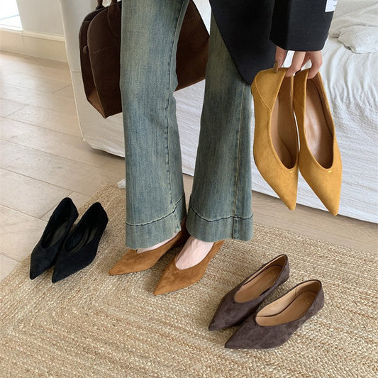 Zapatos Mujer Puntera Fina Elegantes - Vestiria