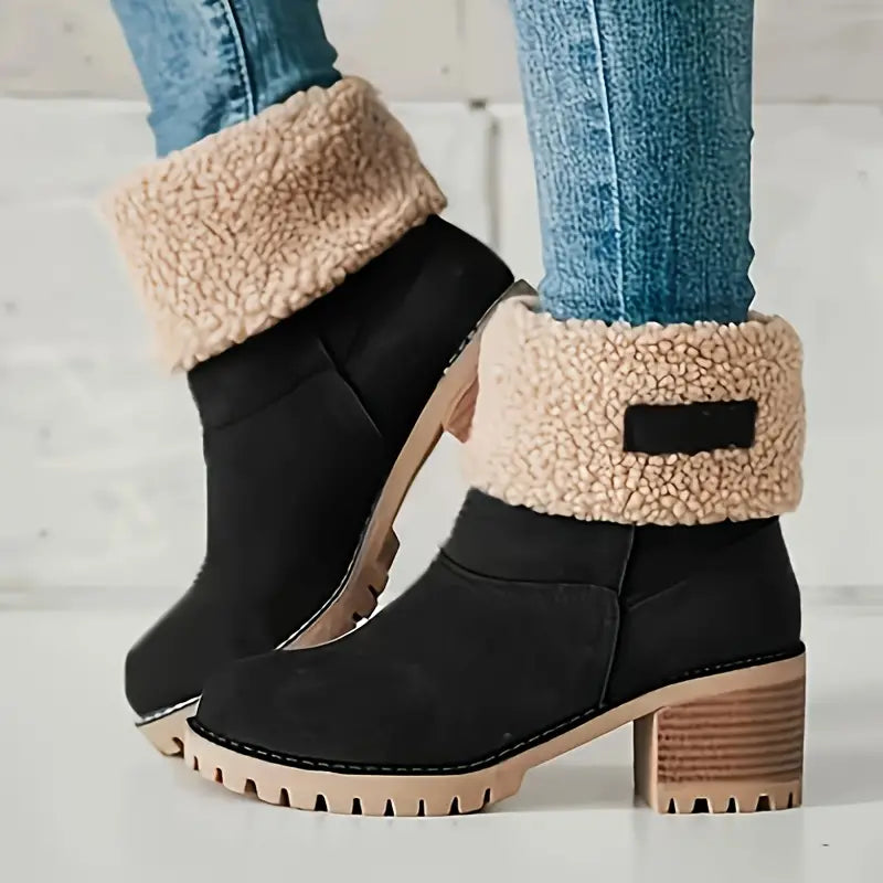 Botas Nieve Mujer Tacón Alto - Vestiria