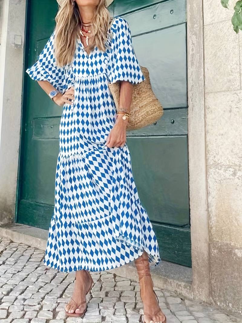 Vestido Boho Floral Sueltos y Comodos - Vestiria