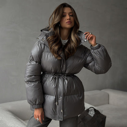 Chaquetón Acolchado Mujer Capucha Ajustable