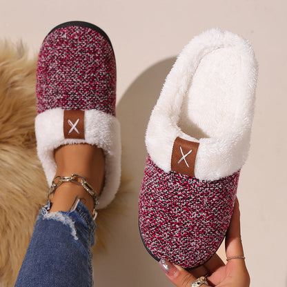 Pantuflas de Piel Suave con Talón Descubierto