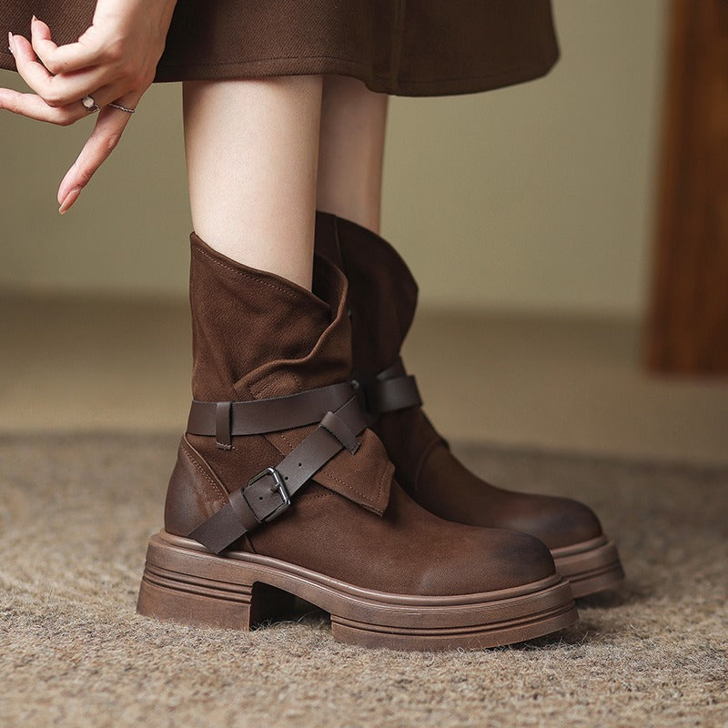 Botas Mujer Estilo Clásico Retro Chic - Vestiria