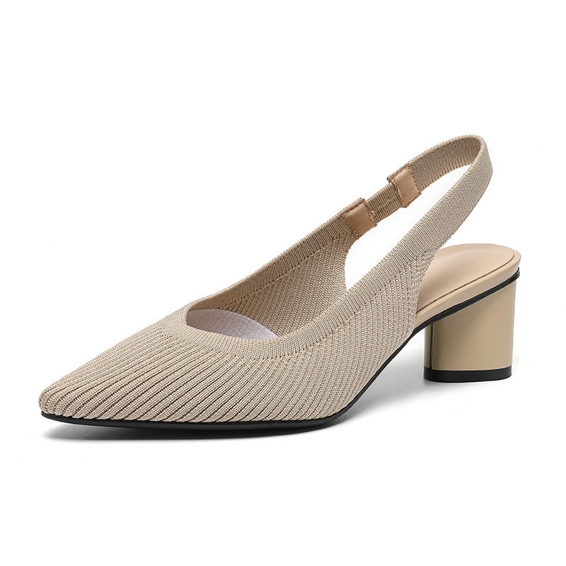 Zapatos de Tacón Alto con Tira Trasera Elegantes