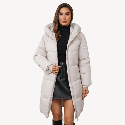 Chaquetón Acolchado Mujer Capucha Cremallera