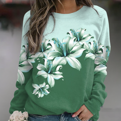 Sudadera Floral Mujer Estilo Boho