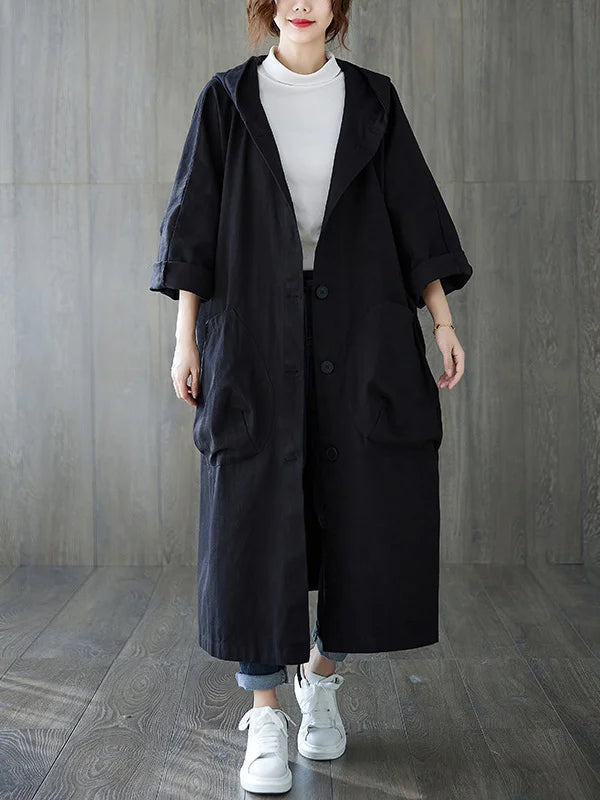 Abrigo Largo Impermeable Mujer Invierno