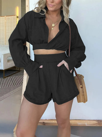 Conjunto de camiseta y pantalón corto de moda