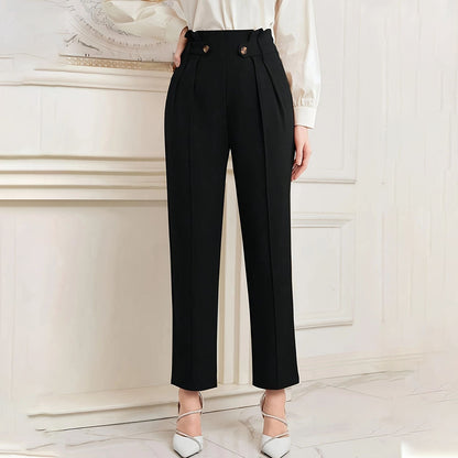 Pantalones Mujer Rectos Largos Clásicos