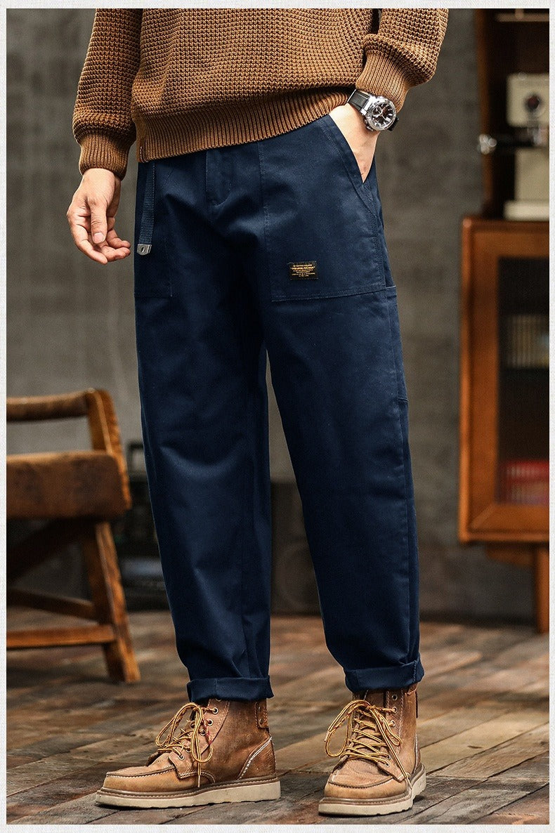Pantalón Hombre Cargo Resistente Algodón Clásico