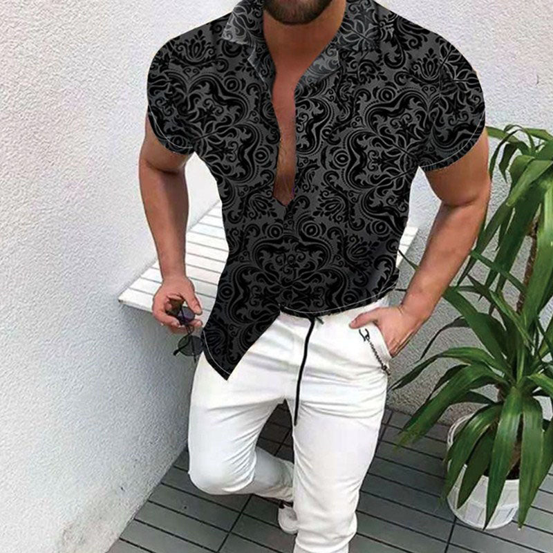 Camisa Hombre Estampado Verano
