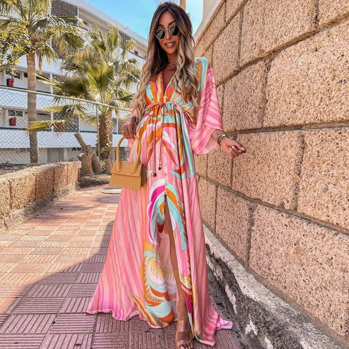 Vestido de Playa Estampado Chic - Vestiria
