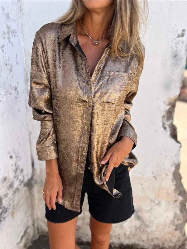 Camisa Ante Mujer Elegante