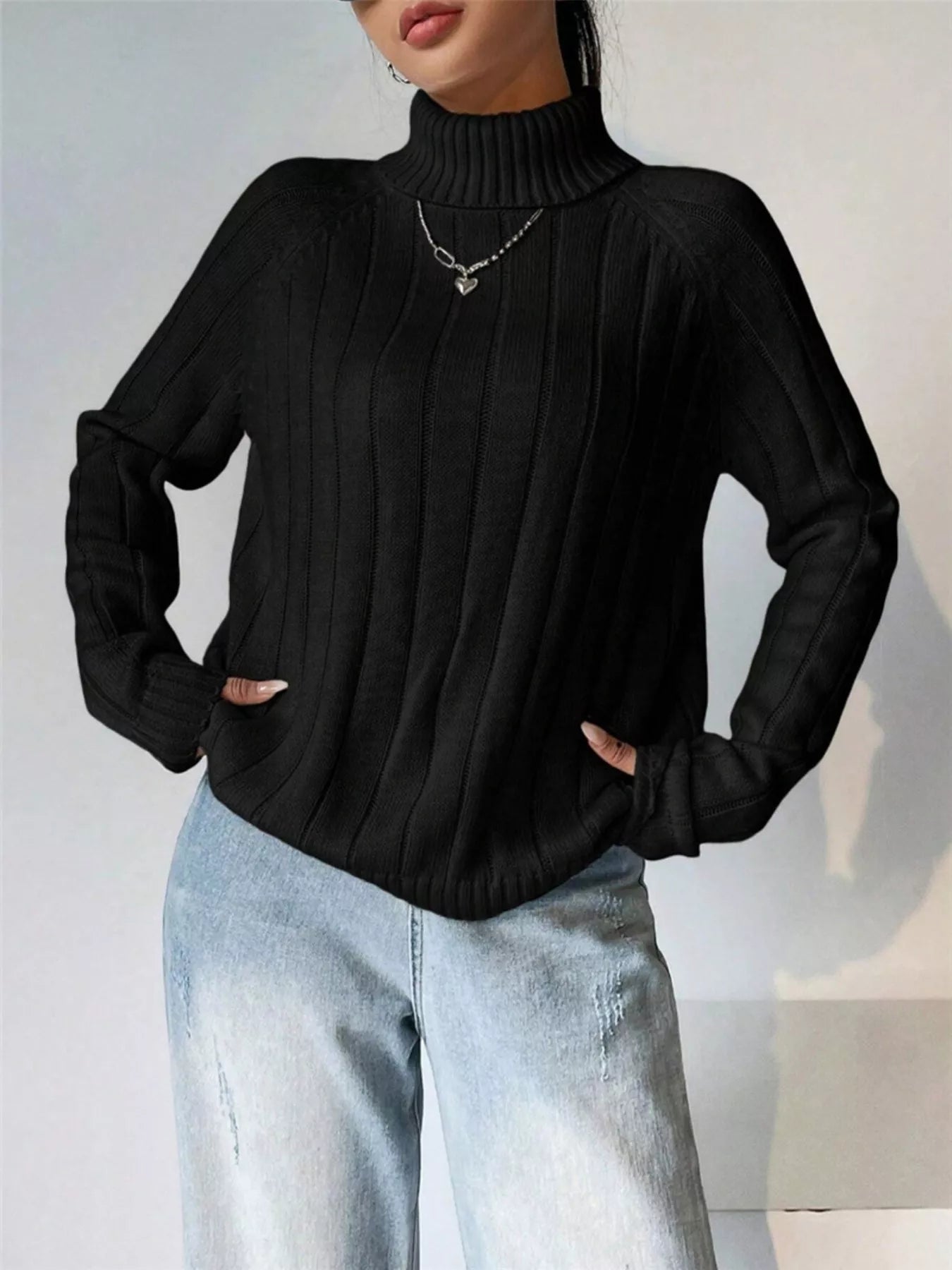 Jersey Femenino Cuello Alto Acogedor