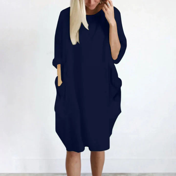 Vestido Informal Manga Larga Elegante