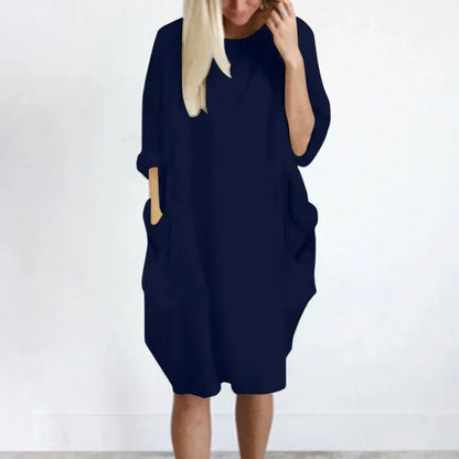 Vestido Informal Manga Larga Elegante