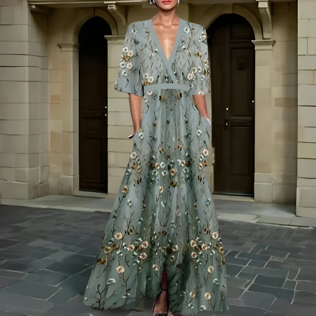 Vestido Mujer Verano Floral Elegante