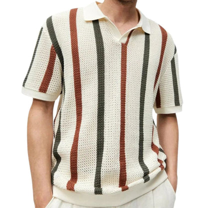 Polo de punto cálido y cómodo para hombre