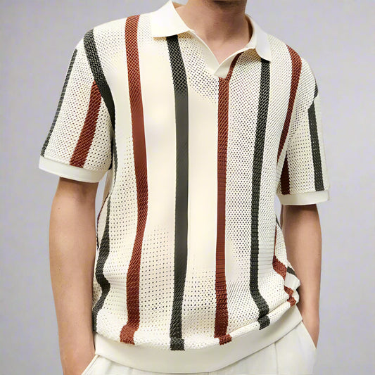 Polo de punto cálido y cómodo para hombre - Vestiria