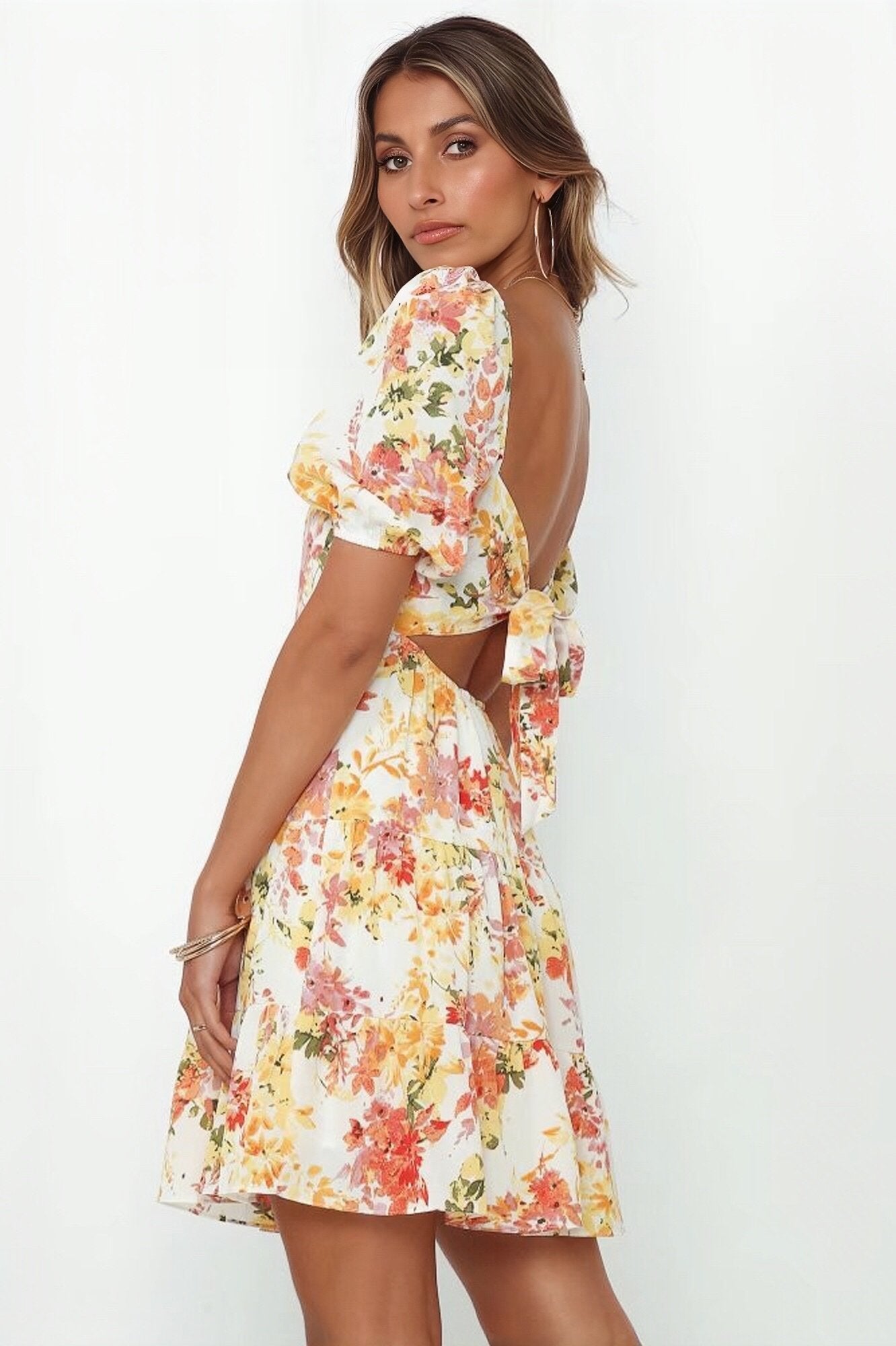 Vestido Estampado Mujer Corto