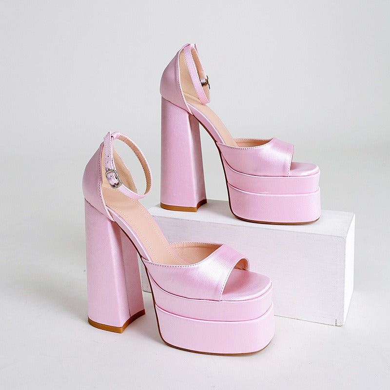 Sandalias Mujer Plataforma Alto Elegantes