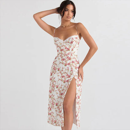 Vestido Floral Midi con Flores