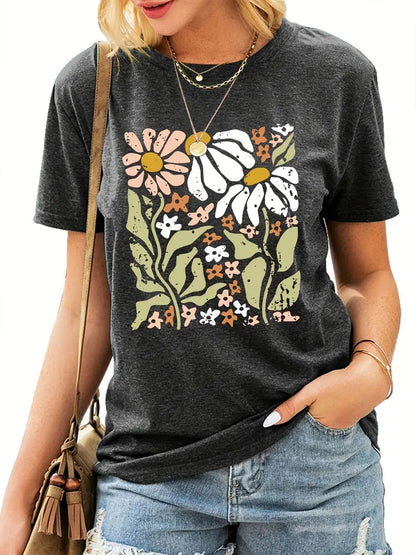 Camiseta Bohemio Florales Mujer