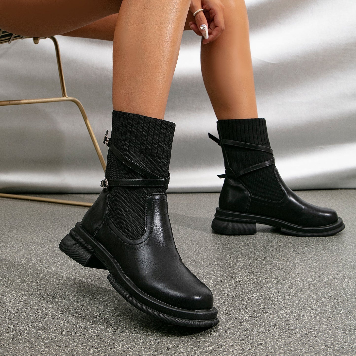 Botas Mujer Sereny con Cintas Decorativas