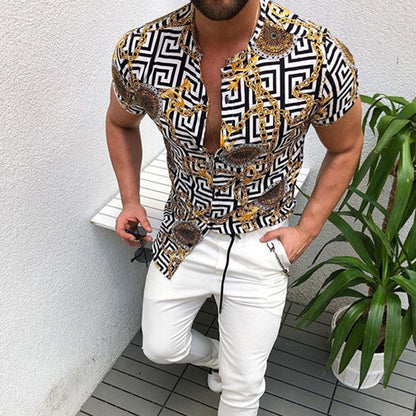Camisa Hombre Manga Corta Estilo Clásico - Vestiria