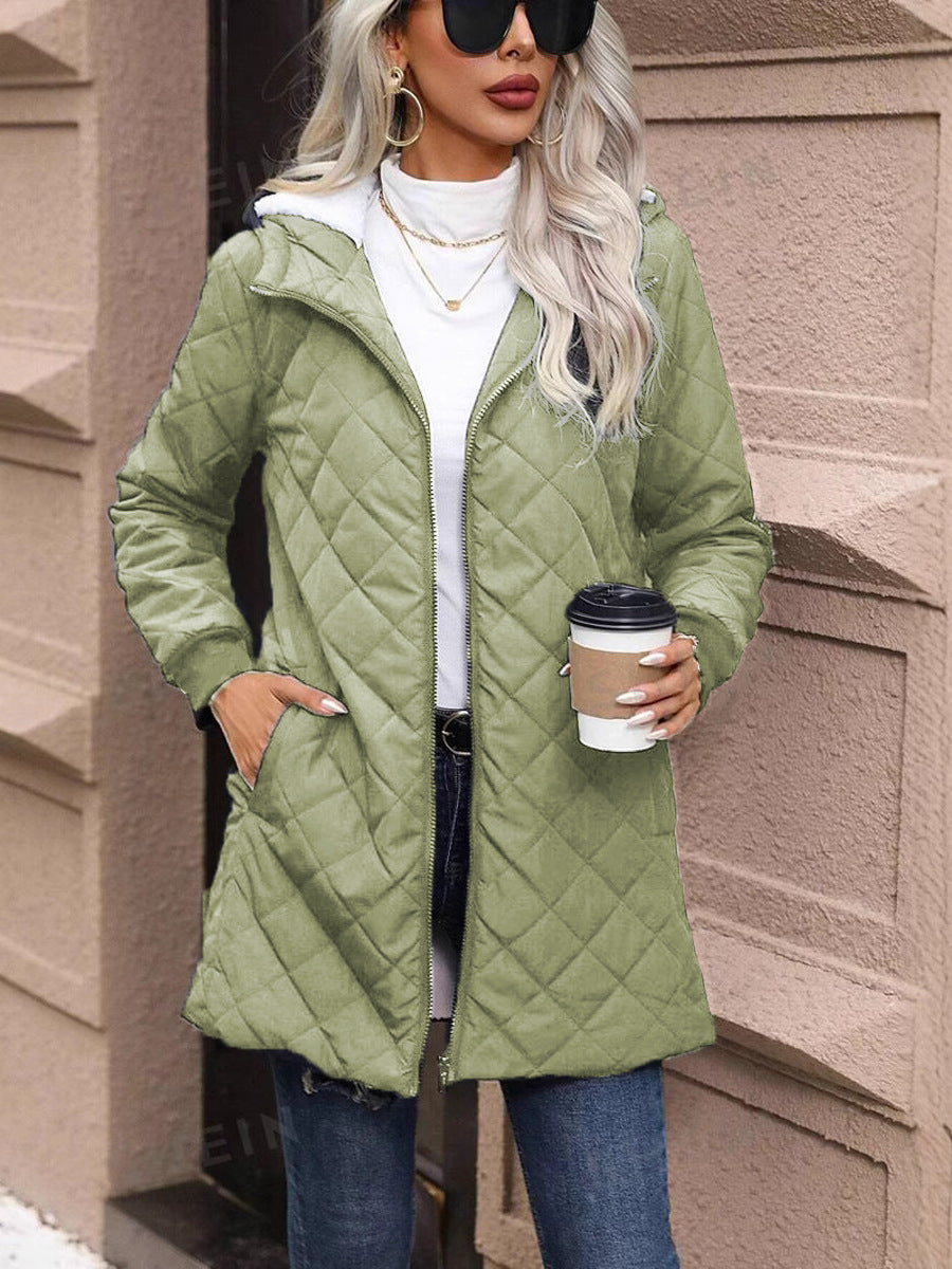 Chaquetón Mujer Acolchado Ligero Capucha Invierno