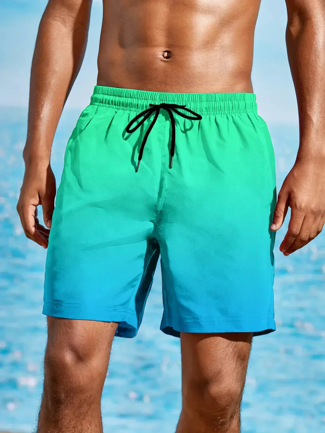 Pantalones cortos playa degradado colorido