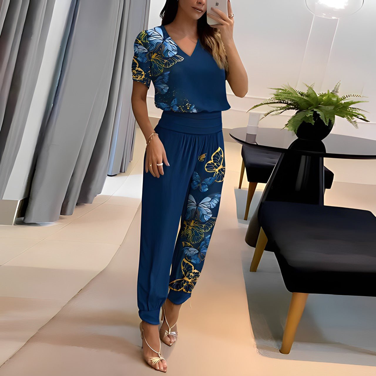 Pantalón y Blusa Conjunto Mujer Fashion
