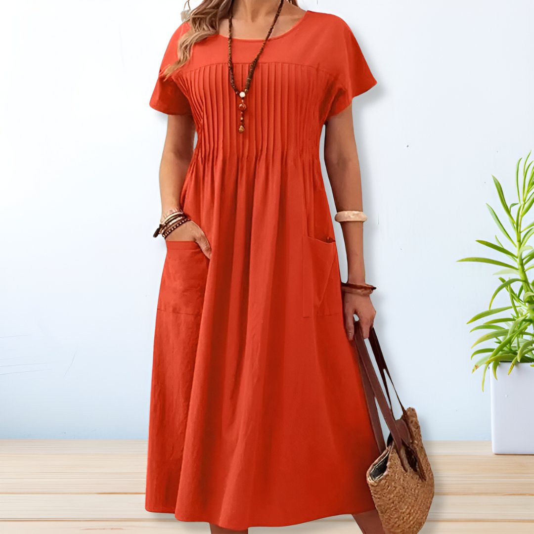 Vestido verano fresco con bolsillos