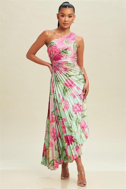 Vestido Midi Plisado Elegante