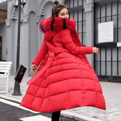 Abrigo Invierno Largo Acogedor Mujer